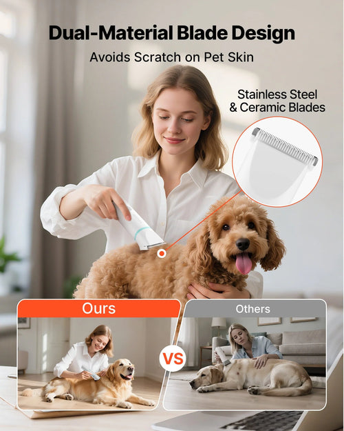 Interchangeable attachments for the HomeGroom pet clipper
