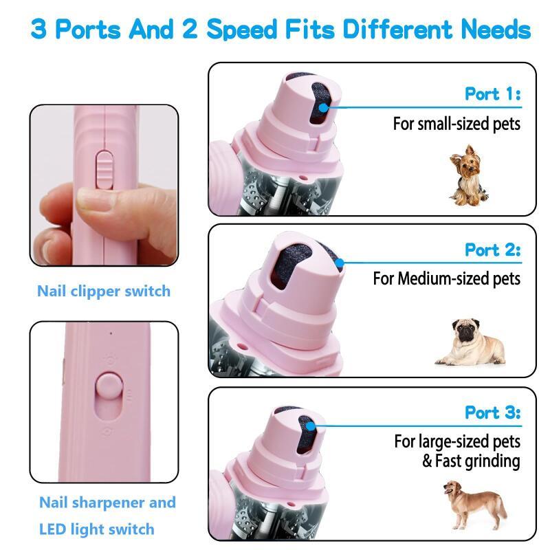 Built-in dust guard collecting nail clippings