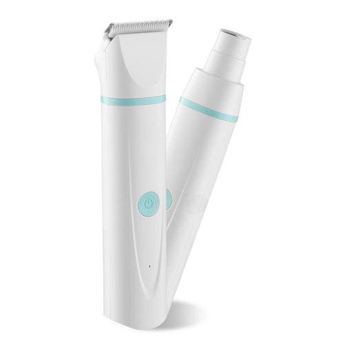 LUMZO HomeGroom 4-in-1 cordless pet clipper kit with blades and combs