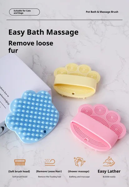 LUMZO SudsPaw Rubber Bath & Massage Brush