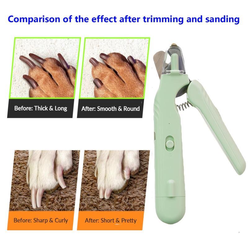 LED illumination near the pet nail clipper blade