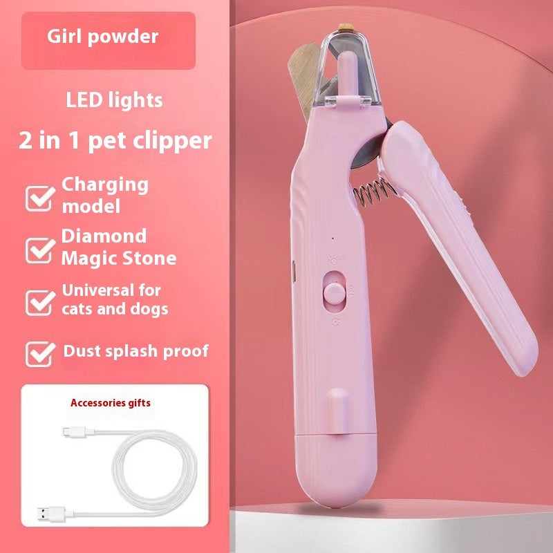 LUMZO LightPaw nail clippers in pink