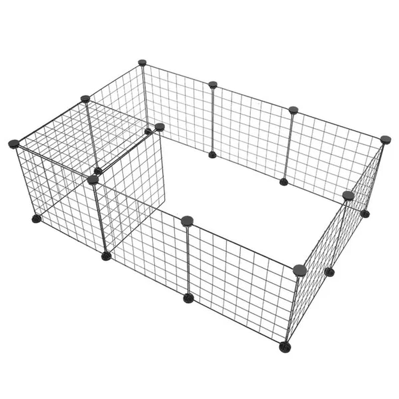 Wire panels and ABS connectors that clip together without tools